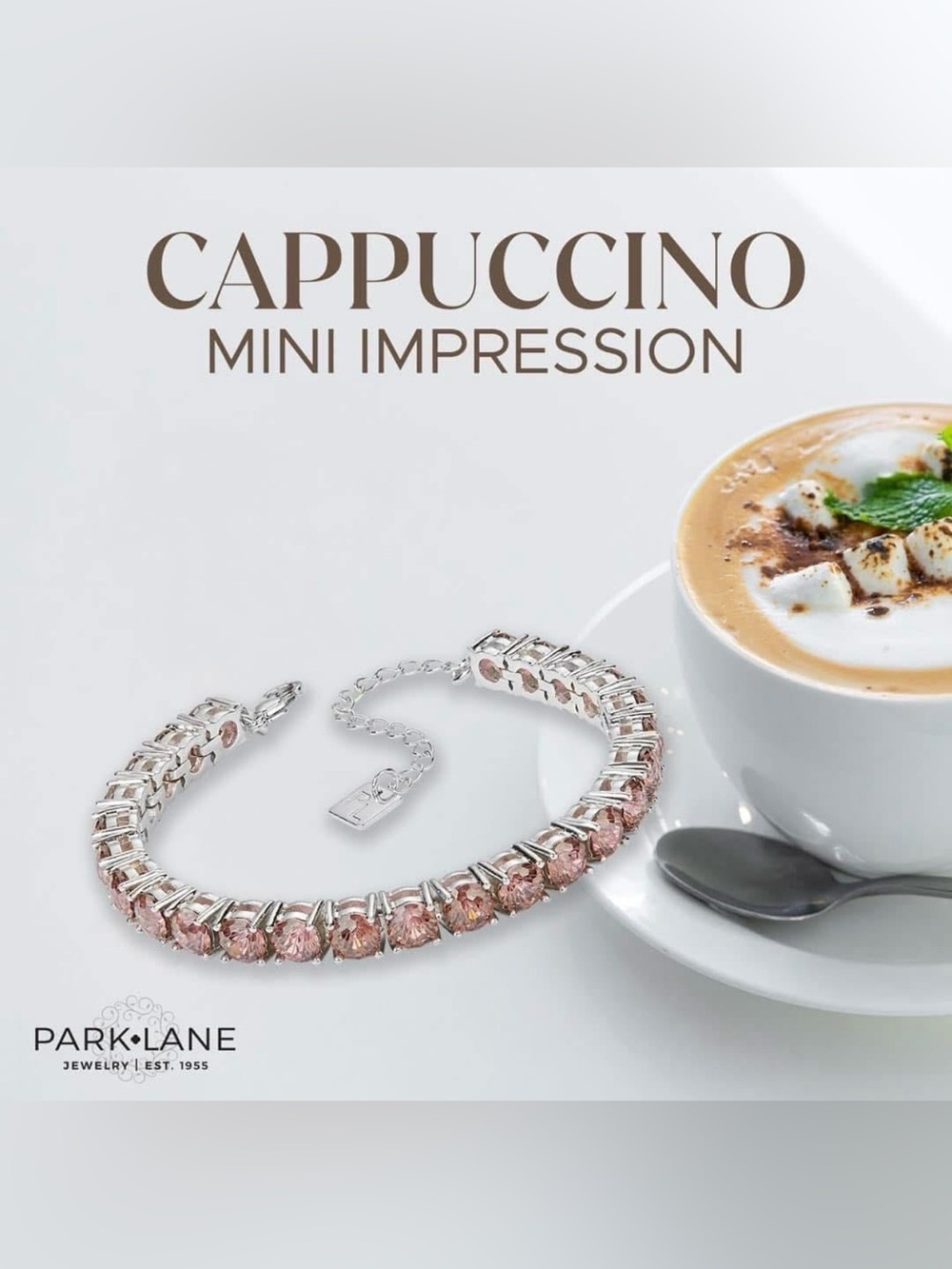 Park Lane Cappuccino Mini Impression Crystal Bracelet NWT in Box